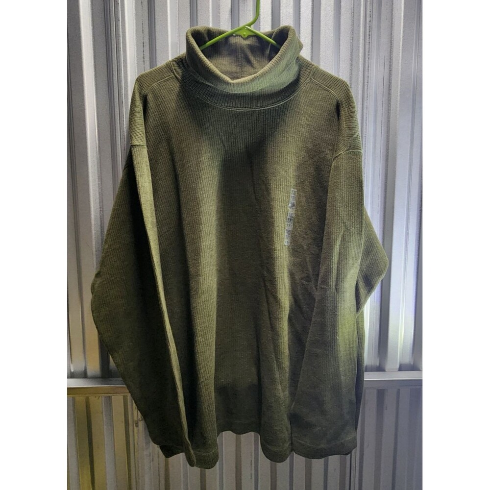 John Ashford Adventure Olive Green Turtleneck Men's Sweater Size XXL